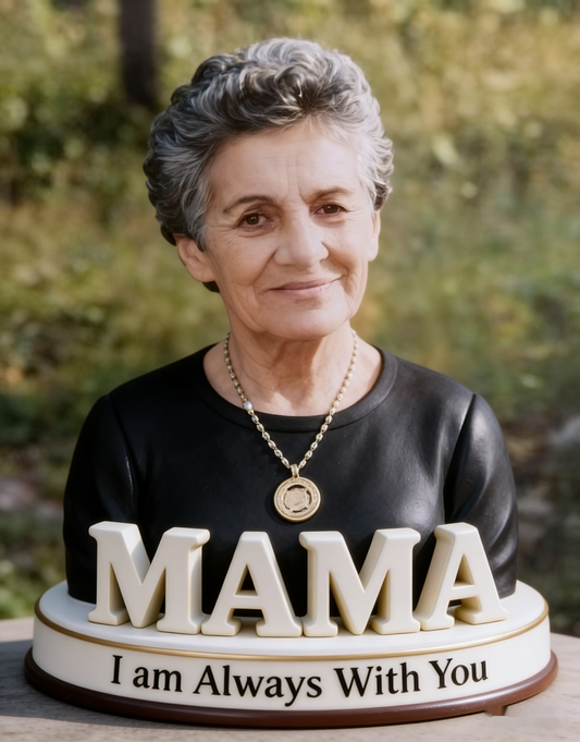 Mom Memorial Figurine | Personalized Bust Keepsake with Love