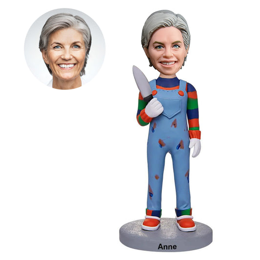 Custom Bobbleheads Halloween Gifts -No Shouting! Horrifying Women  Personalized Bobbleheads for the Special Someone as a Unique Gift Idea