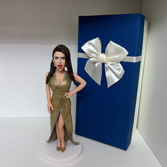 Custom Bobblehead Surprised and Fashion Women's Clothing