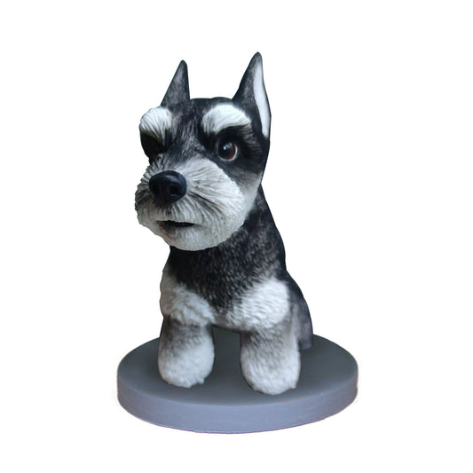 Fully Customizable Schnauzer Pet Custom Bobblehead