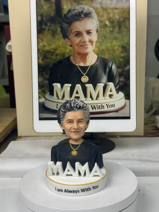 Mom Memorial Figurine | Personalized Bust Keepsake with Love