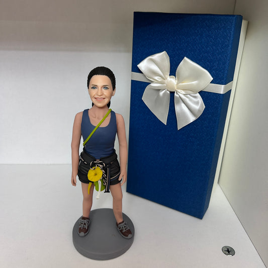 Fully Customizable climbers Female Custom Bobblehead