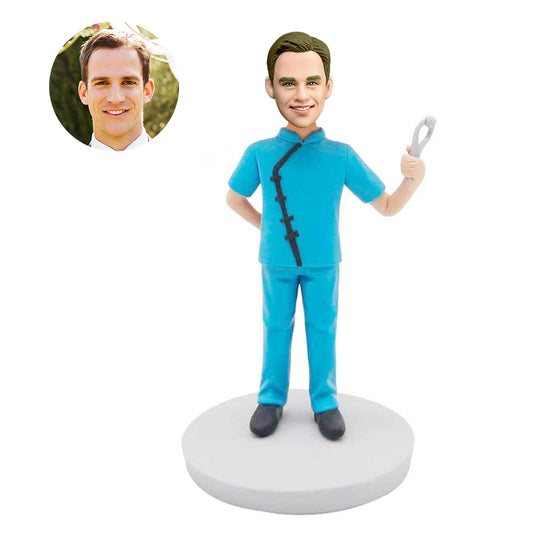 custom male dentist bobbleheads