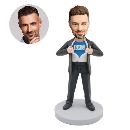 father’s day gifts custom handsome super dad bobbleheads