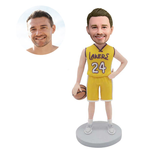 custom male lakers basketball player bobbleheads