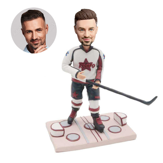 custom professional male ice hockey bobbleheads