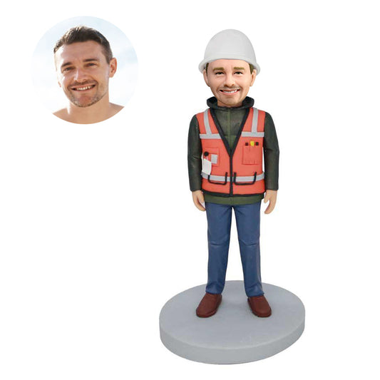 custom male architect engineer bobbleheads