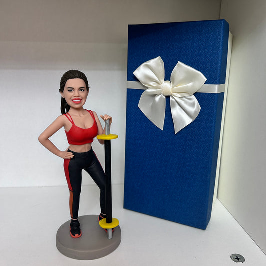 Fully Customizable Female Fitness Custom Bobblehead