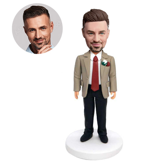 custom handsome groomsmen bobbleheads