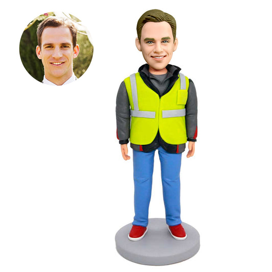 custom male engineer bobbleheads