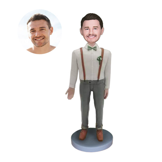 Happy Groomsmen Wedding Custom Bobblehead