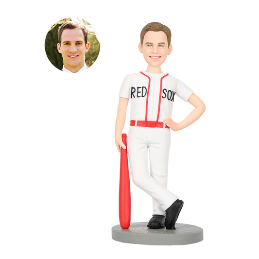 custom male red sox baseball player bobbleheads