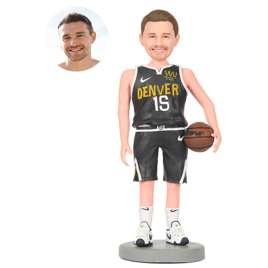 Denver Male Basketball Player Custom Bobbleheads