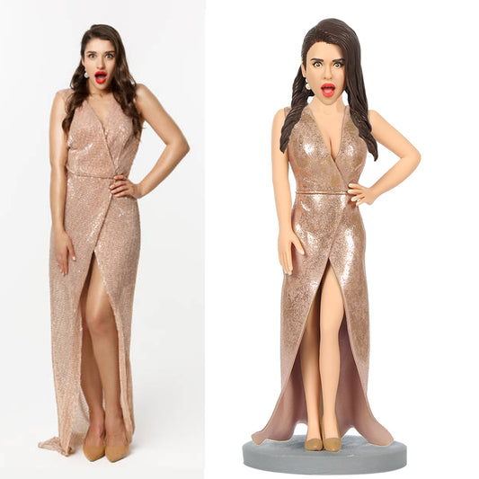 Custom Bobblehead Surprised and Fashion Women's Clothing