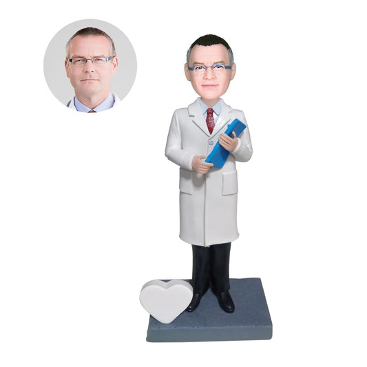 Male Doctor And His Notebook Custom Bobbleheads