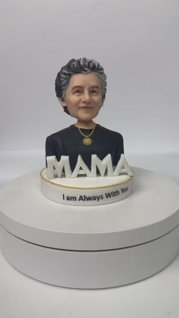 Mom Memorial Figurine | Personalized Bust Keepsake with Love