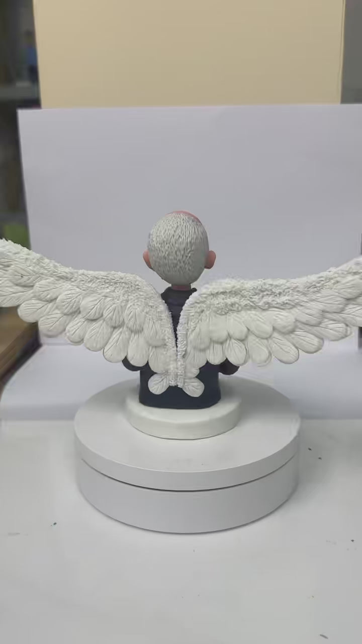Custom Memorial Bust Sculpture for Dad